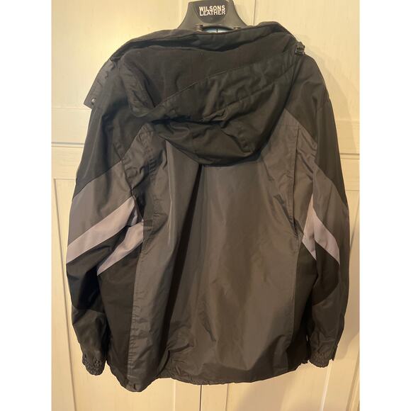 ZeroXposur Performance Jacket Men’s Large Black Gray Full Zip Water Resistant - Picture 3 of 9